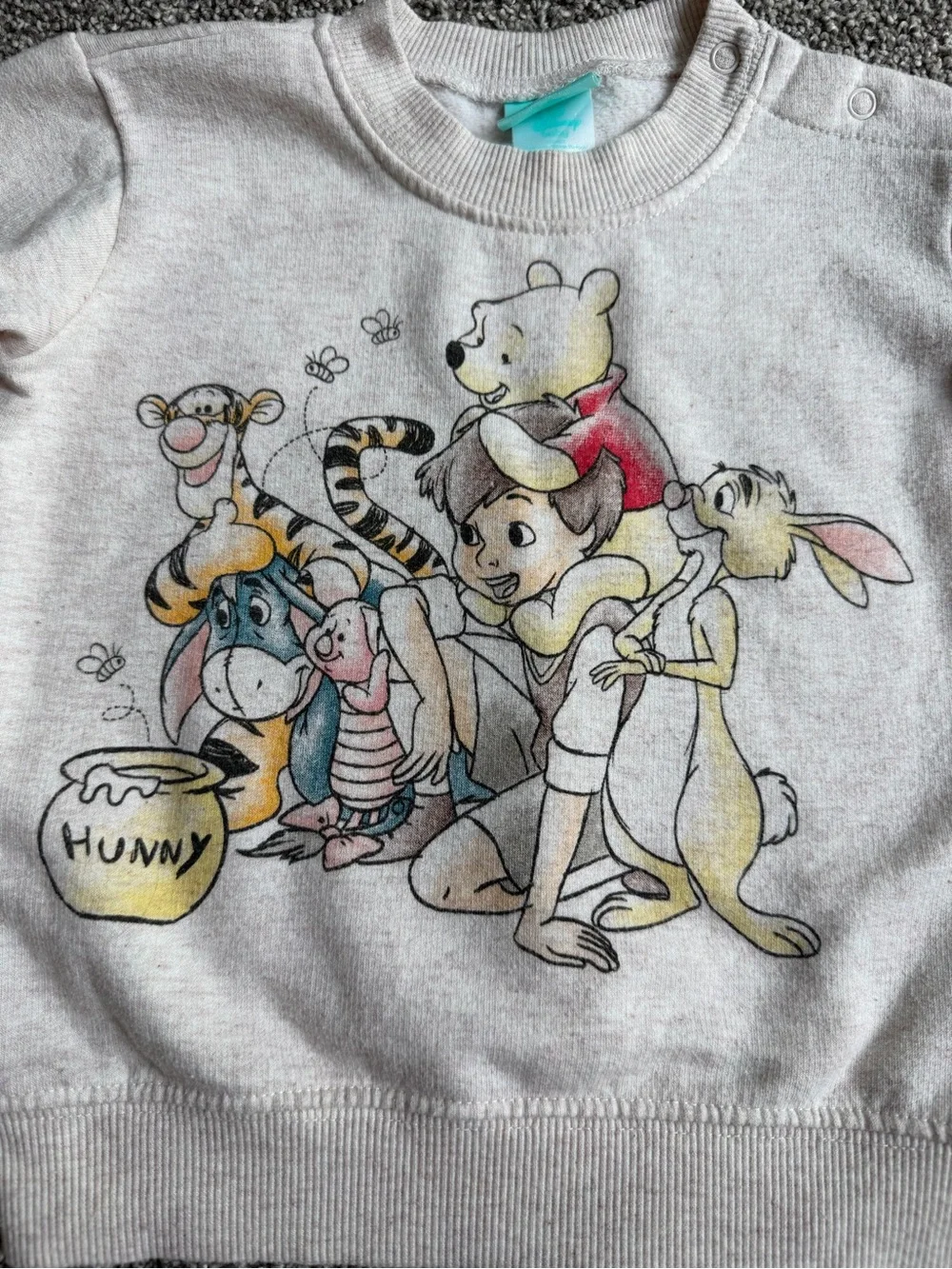 Disney Baby Winnie the Pooh Friends Sweatshirt Jogger Set 18M Neutral